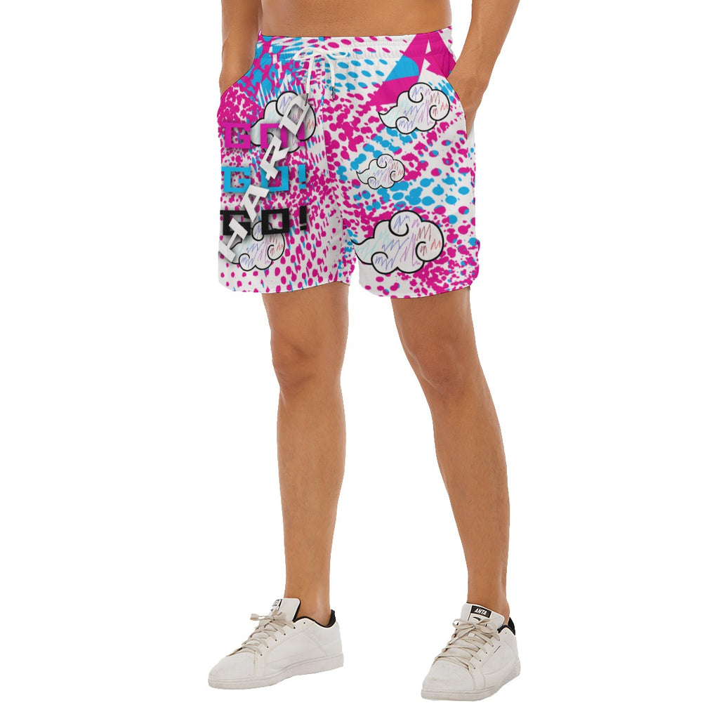 Pink Akatsuki Sports Shorts – Anime Athletic Running Shorts