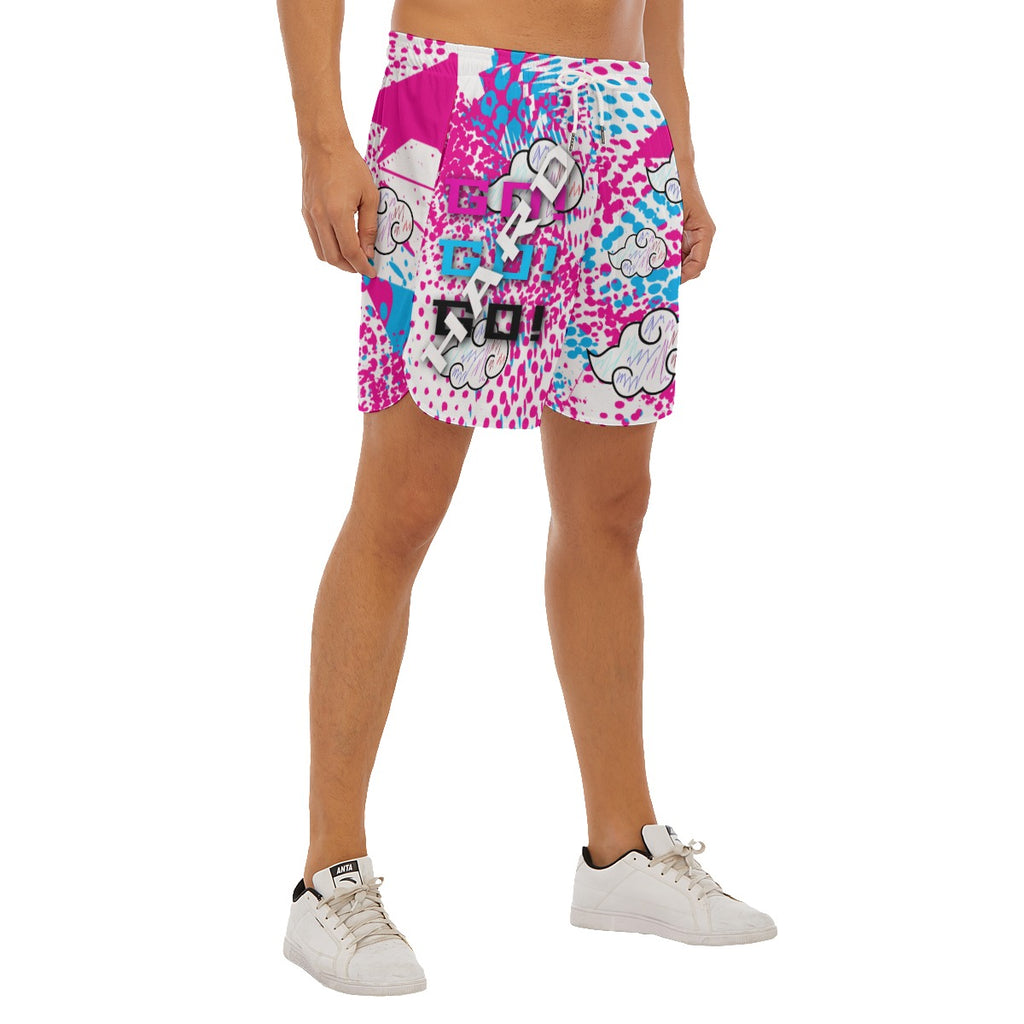 Pink Akatsuki Sports Shorts – Anime Athletic Running Shorts