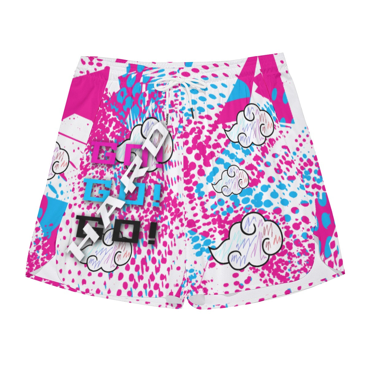 Pink Akatsuki Sports Shorts – Anime Athletic Running Shorts