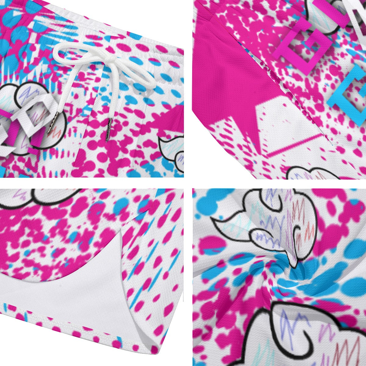 Pink Akatsuki Sports Shorts – Anime Athletic Running Shorts